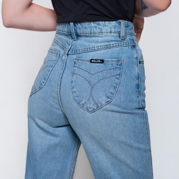 Rolla's Heidi Highwaist Wide Leg Ankle Jeans - Picture 3 of 5